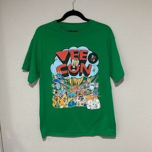 VeeFriends Mens Green VEE CON 2023 Limited Release Cotton Graphic T-Shirt Medium